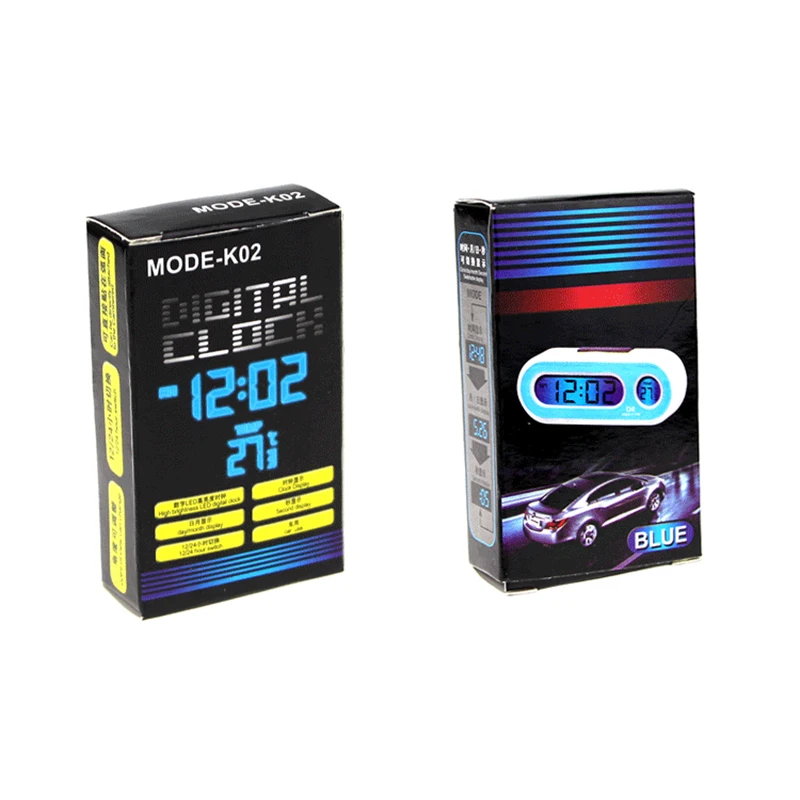 

Car Digital Clock Car Electronic Clock Temperature Display Electronic Clock LCD Thermometer Auto Clock Car Accessories