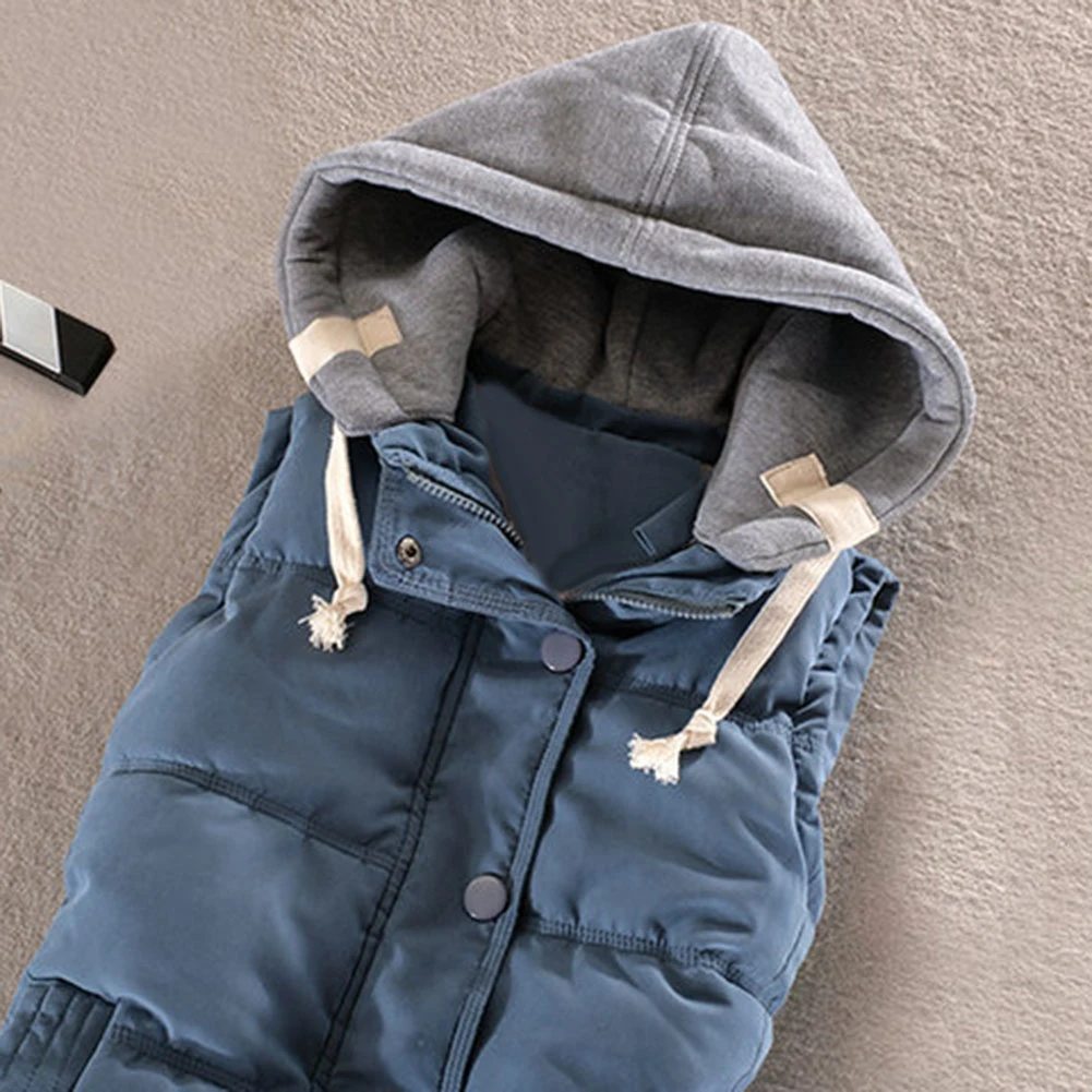 Зимние женские модные пуховые жилеты Женский жилет без рукавов куртка теплая