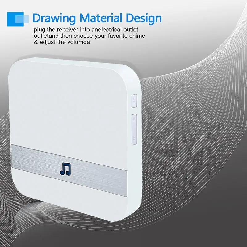 

433MHz Wireless Wifi Smart Video Doorbell Chime Music Receiver Home Security Indoor Intercom Door Bell Receiver 10-110dB