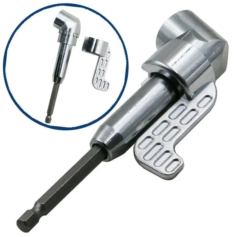 

105 Degree Right Angle Drill Bit Adapter Attachment Extension Screwdriver Corner Bits Shank Drilling Hexagon Drill F6V2