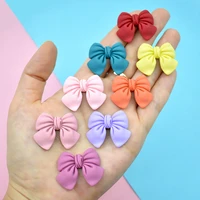 10pcs slime resin bowknot crafts accessories diy earrings necklaces decorative material patch woman handmade craft supplies