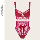 Сексуальный кружевной комплект с бюстгальтером, нижнее белье, кружевные атласные прозрачные трусики на шнуровке с завышенной талией, трусики