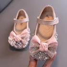 Демисезонные детские туфли, танцевальные сандалии принцессы для девочек, детская обувь, модная кожаная обувь для девочек, вечернее платье, свадебная обувь, новинка D841