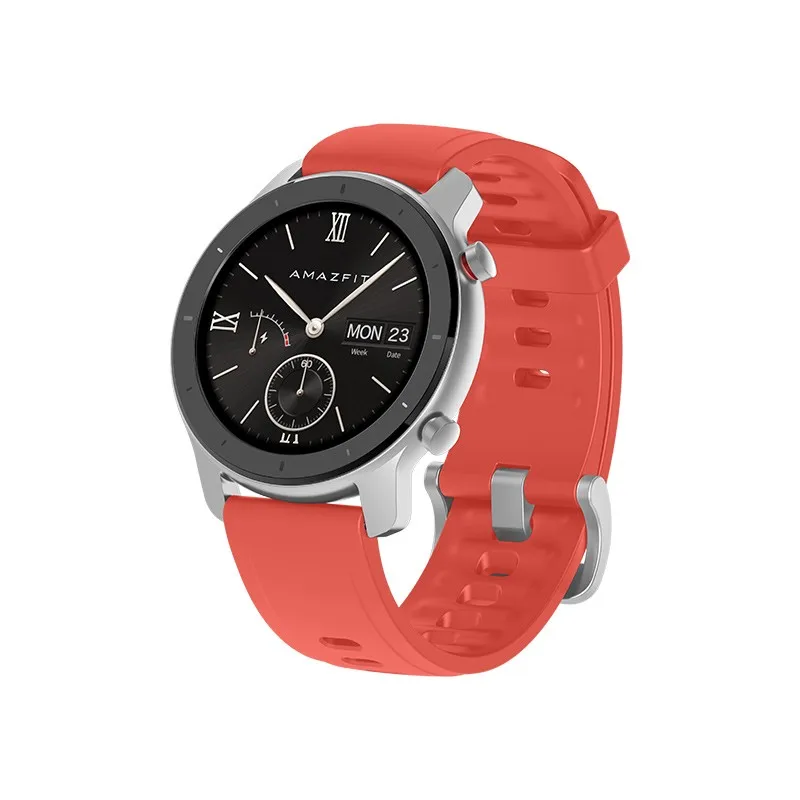 [Глобальная версия] AMAZFIT GTR умные часы 42 мм 5 АТМ водонепроницаемые gps ГЛОНАСС Bluetooth монитор сердечного ритма умные часы - Цвет: Red