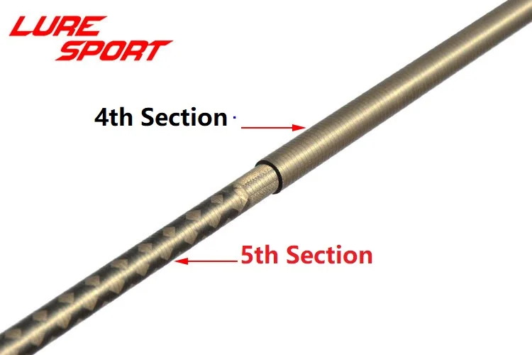 LureSport 2,1m 6-teilige 3-teilige Carbon-Angelrute mit fester Spitze, Reise-Angelrute, Toray X-Cross Carbon-Blank, Rutenbauteil, Reparatur, DIY – Detail 9