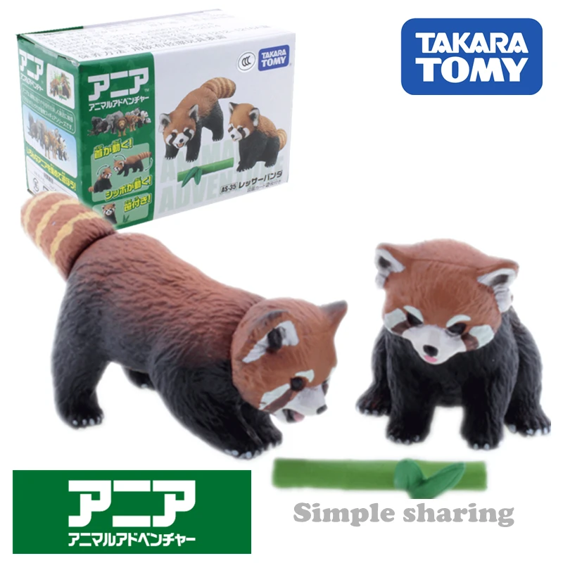 Takara Tomy Tomica Ania приключения животных красная панда как 35 литые детские игрушки из