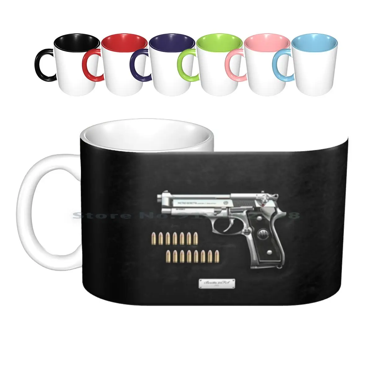 

92fs Inox, черные бархатные керамические кружки, кофейные чашки, Кружка для молока и чая, коллекция Armory, Серж авербук, оружие для искусства