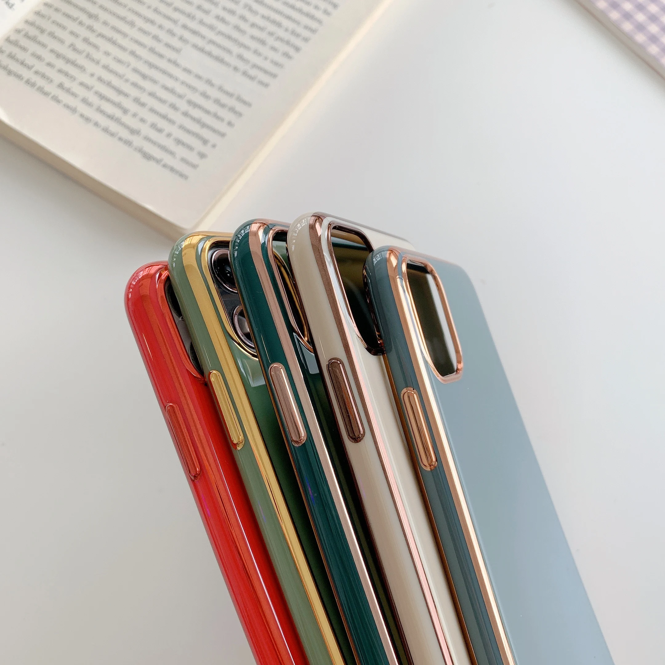 Для iPhone SE 2020 чехол для 2 11 Pro Max 6 6S 7 8 Plus XS XR мягкий силиконовый однотонный
