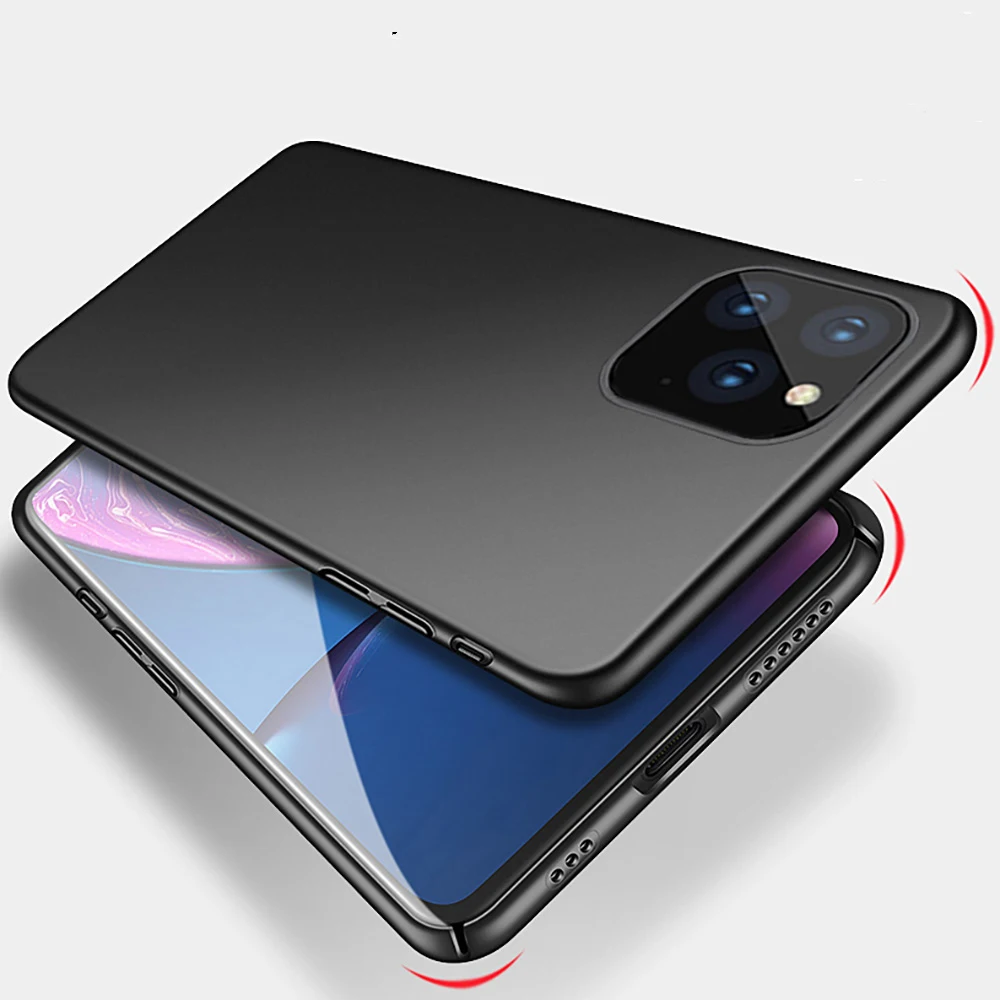 Чехол для iPhone 11 Pro, чехол для iPhone11, шт., задняя крышка, чехол с логотипом 5,8, 6,1, 6,5 дюймов, 11 pro max, Жесткий Чехол