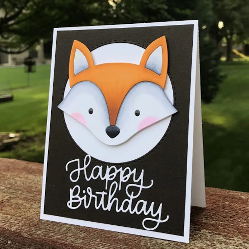 

Fox Cow Dog Cat Panda Elephant Monkey Koala Head and Body Cutting Dies for Diy Scrapbooking Cards Crafts New 2020