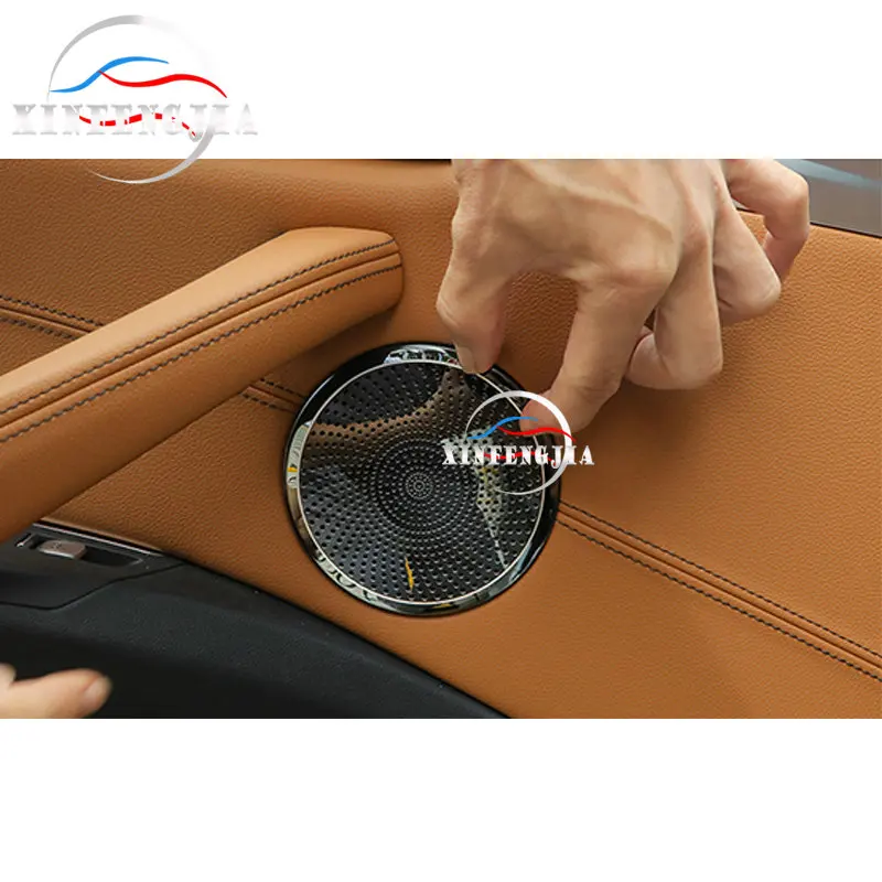 Для BMW X3 X4 G01 G02 18-19 нержавеющая черная декоративная крышка для автомобильной двери