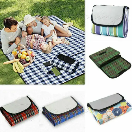 

NEW Extra Large Waterproof Picnic Blanket Travel Outdoor Beach Camping Soft Rug
