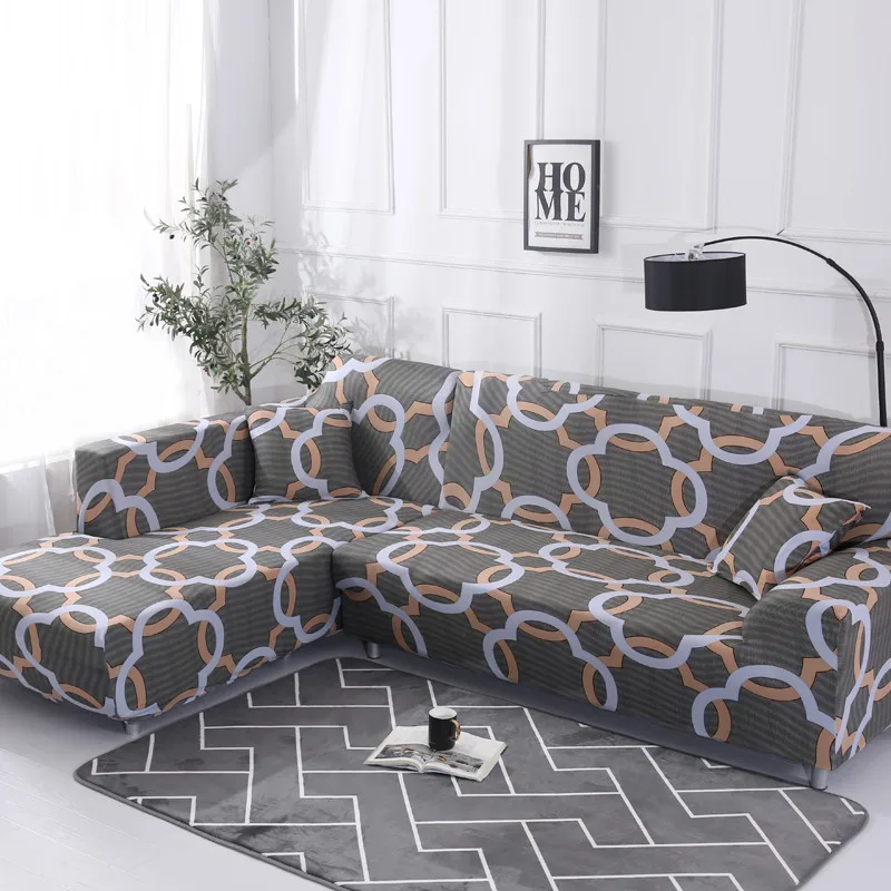 

Stretch Sofa Cover for Living Room Elastic Slipcovers Couch Cover L Shape Armchair Cover Single/Two/Three/Four Seater