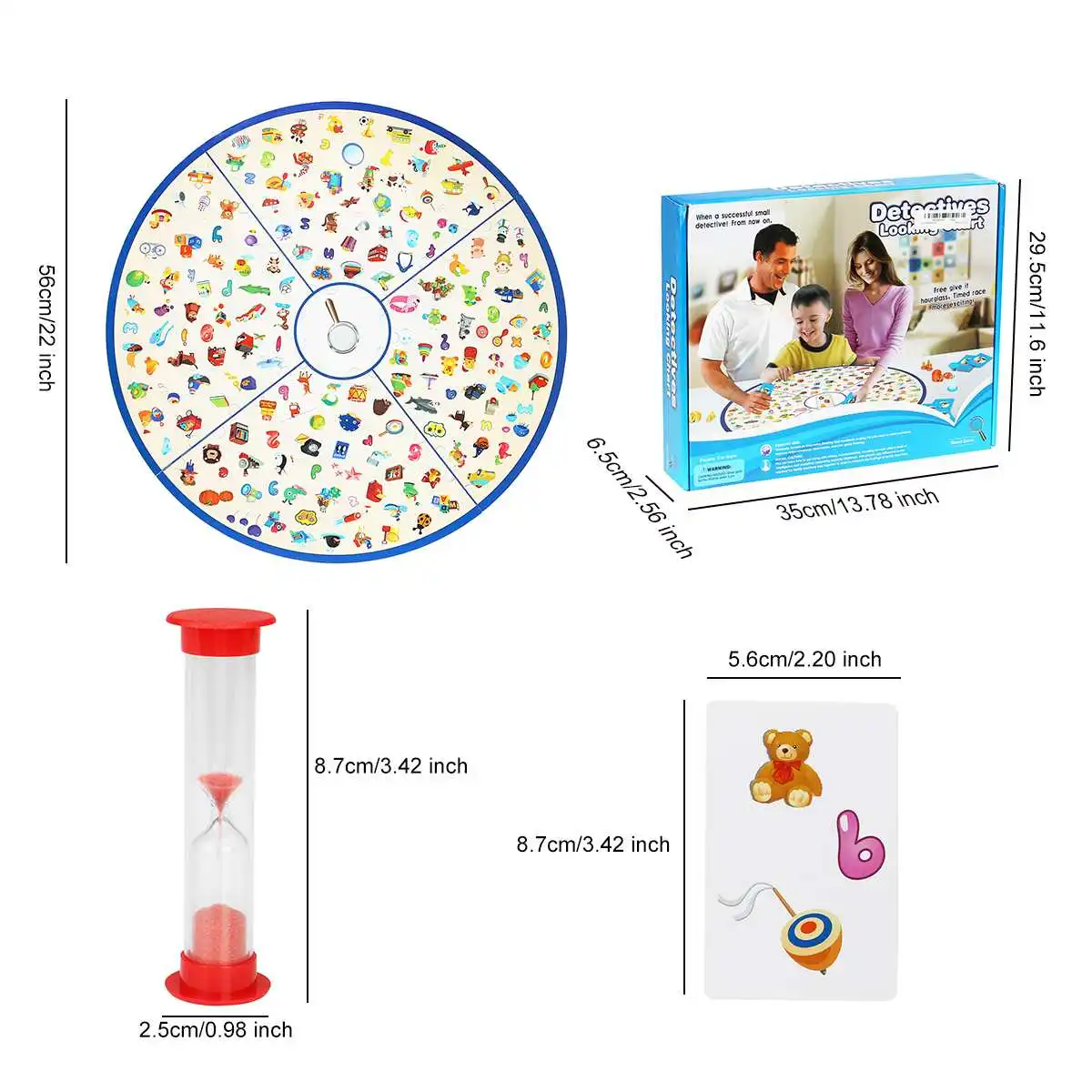 

Baby Puzzle Education Game Kid Detectives Looking Chart Board Plastic Puzzle Brain Training Toys for Children