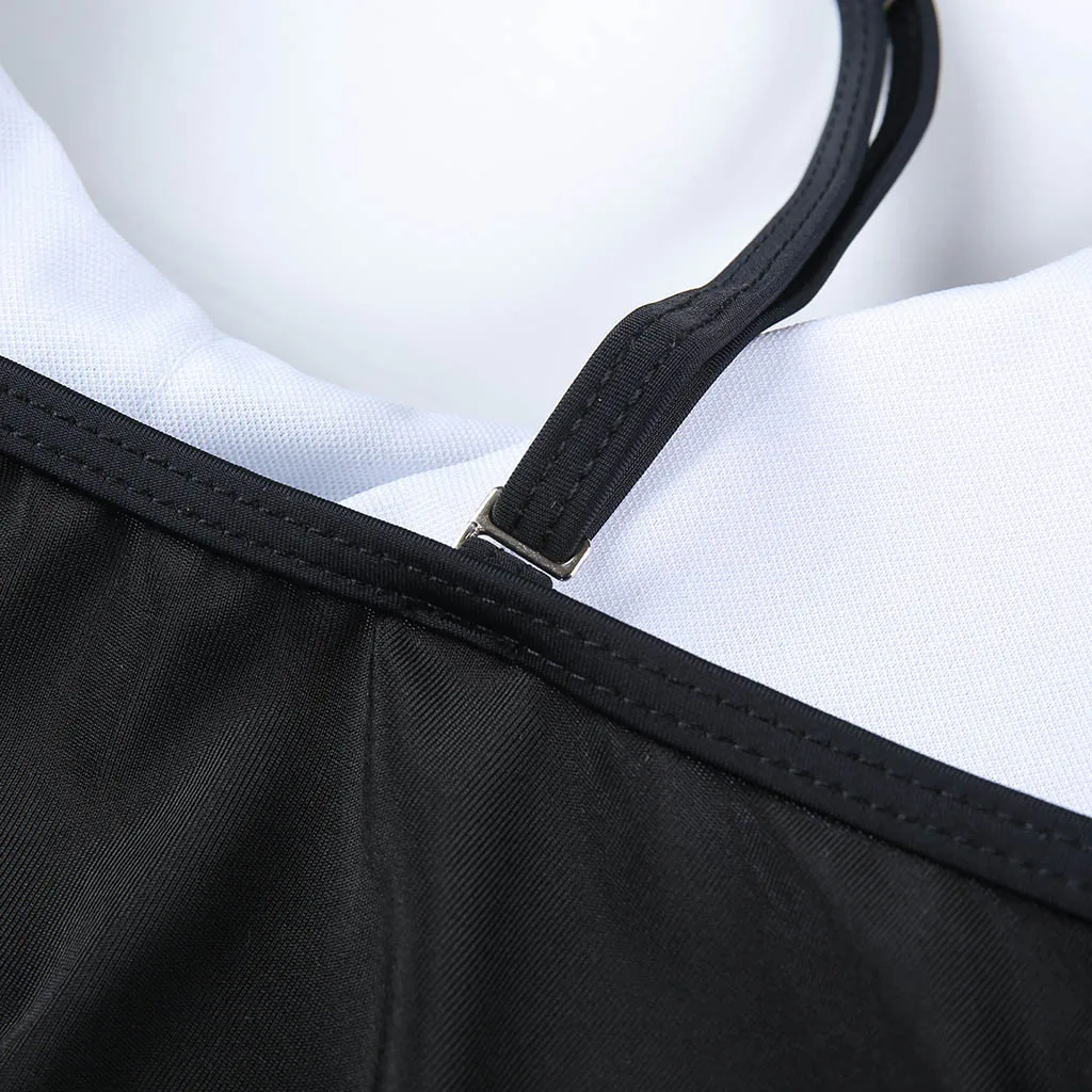 

Plus Size Swimwear Women Ruffled Tankini Tummy Control Swimwear Tank Top Retro Solid Swimsuit Bathing Suit Swim Dress Monokini