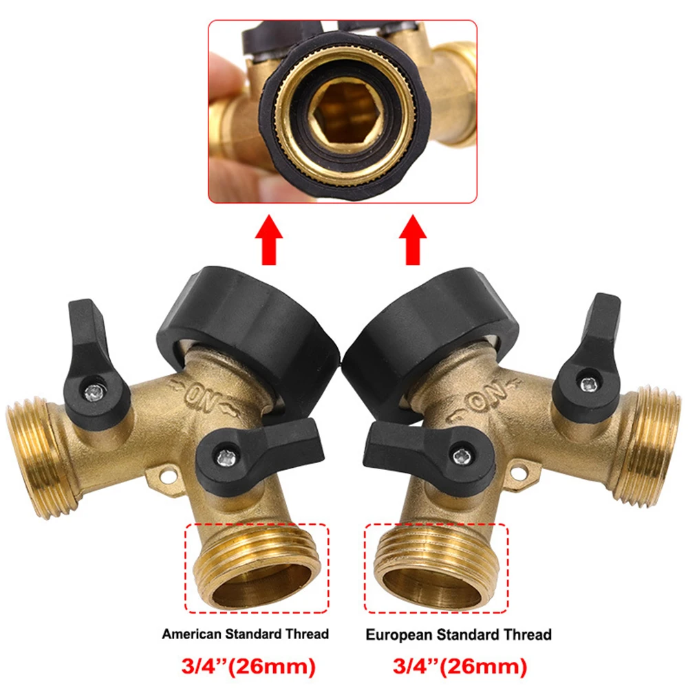 

Новый садовый Y-образный шаровой клапан, разветвитель для садового шланга коннектор, двухсторонний распределитель воды, латунный смеситель...