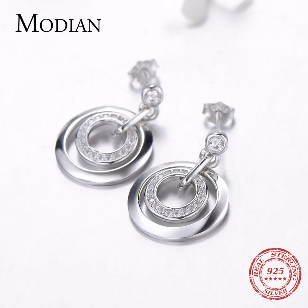Modian 2021 Лидер продаж настоящие 925 стерлингового серебра классические серьги