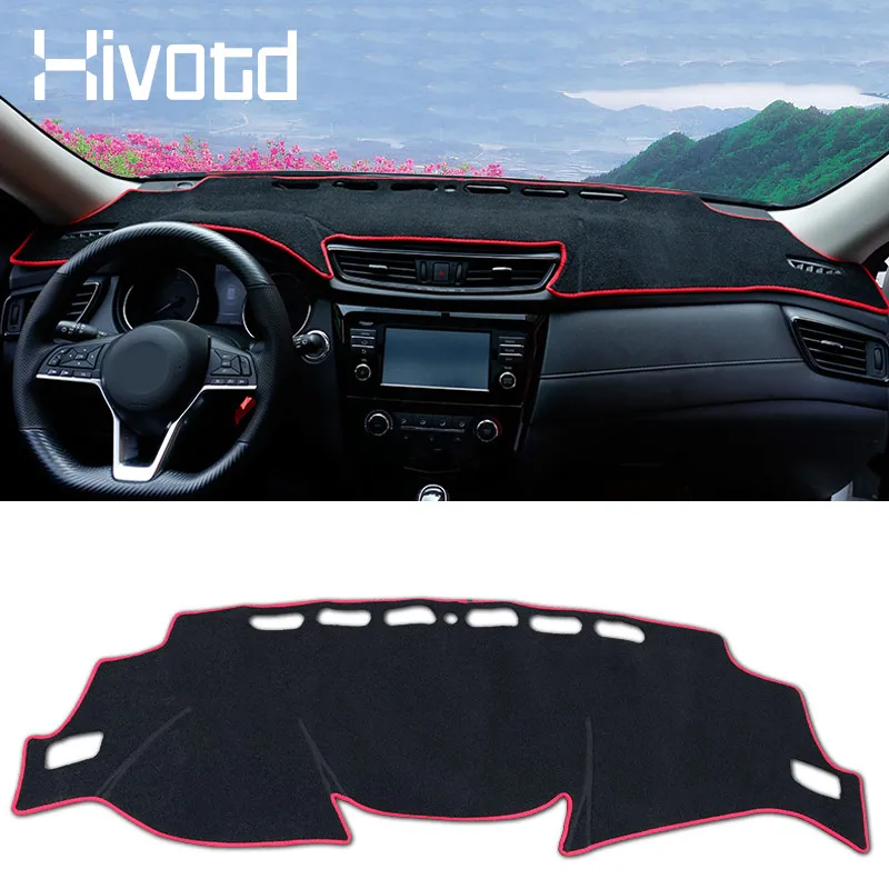 

Коврик для приборной панели Hivotd, противоскользящий солнцезащитный ковер, интерьерные автомобильные аксессуары для ниссан х трейл хтрейл t32 Rogue 2014-2020 кусторез аккумуляторный для машины аксессуары для авто