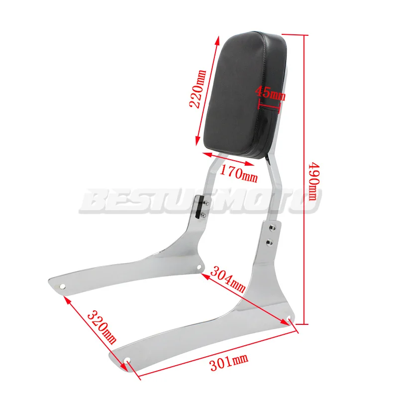 Аксессуары для мотоциклов хромированная спинка Сисси-бар Suzuki Intruder VL1500 1998-2004