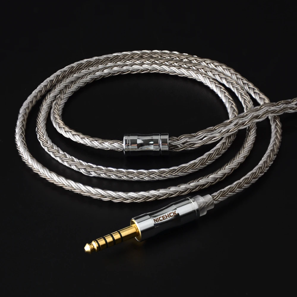 NICEHCK C16-4 16 Core посеребренный кабель 3,5/2,5/4,4 мм разъем MMCX/2Pin/NX7/QDC разъем для TRNV90 KZZSX TFZ QDC NX7/DB3 BL-03