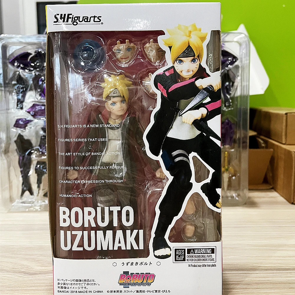 

BORUTO UZUMAKI SHF Super Action Figure Model Anime Boruto Ninja PVC Doll Toys for Children Collectible Birthday Gift Box Packing