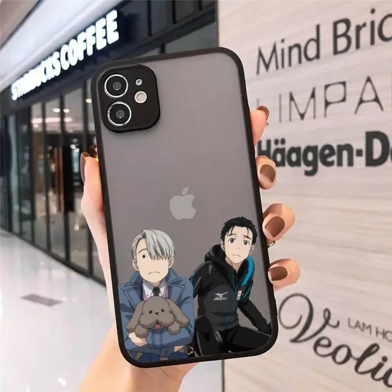 

yuri on ice Japan anime Phone Cases matte transparent For iphone 7 8 11 12 plus mini x xs xr pro max cover