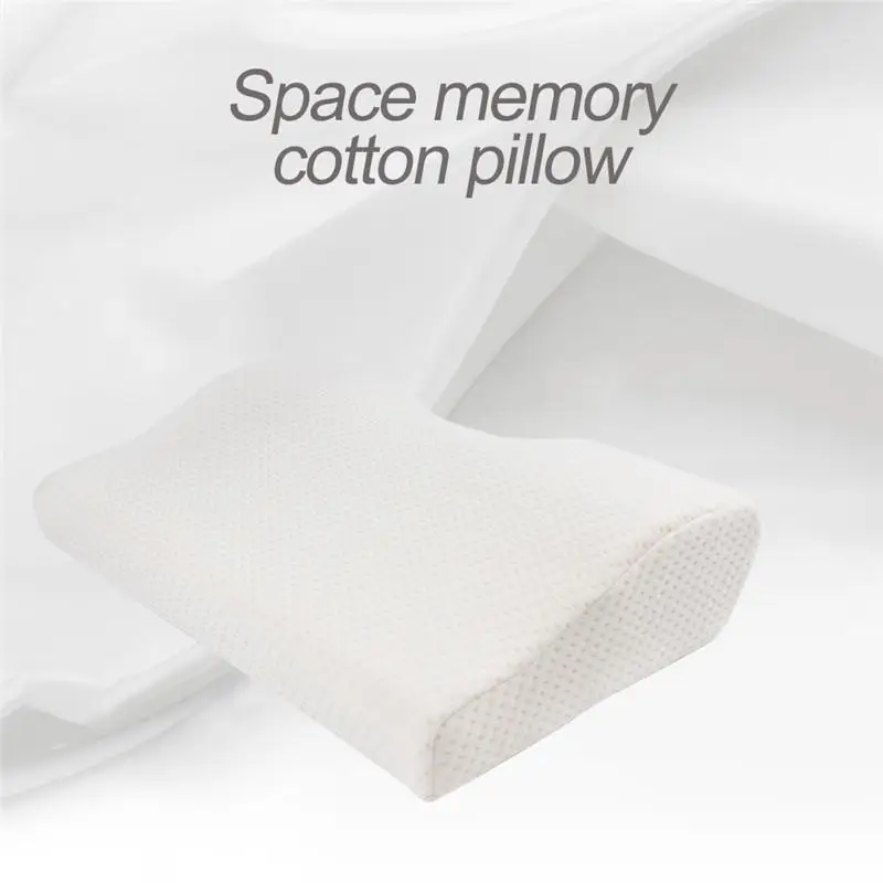 

50Memory Foam Bedding Pillow Neck protection Slow Rebound Memory Foam Shaped Pillow Health Cervical Neck size in 50*30CM