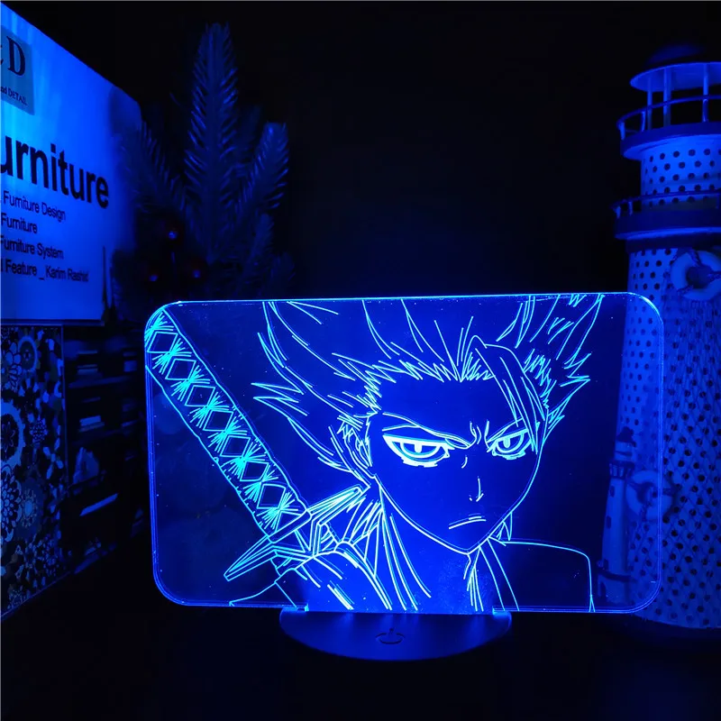 BLEACH Hitsugaya Toushirou 3D Led аниме лампа ночники Lampara для украшения дома спальни|Ночники| |