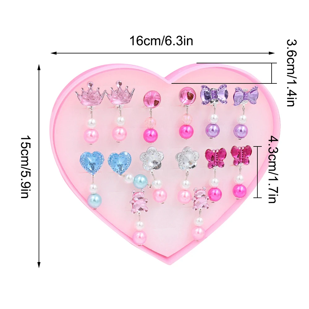 Детские клипсы для ушей в Корейском стиле украшения девочек с мультяшными