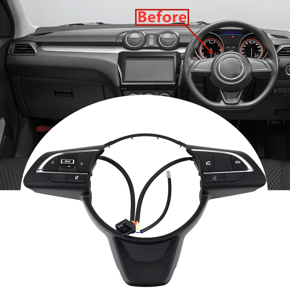 

For Suzuki Swift / Swift Sport 2017 2018 2019 New Multifunction Steering Wheel Button Cruise Control Switch
