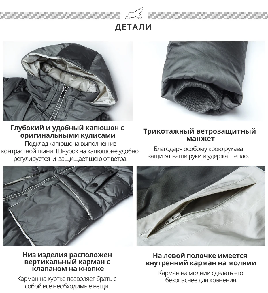 ICEbear2019 Новое зимнее женское пальто Большой карманный женский пиджак Стильное женское пальто Длинная женская одежда высокого качества с капюшоном Парки GWD19556