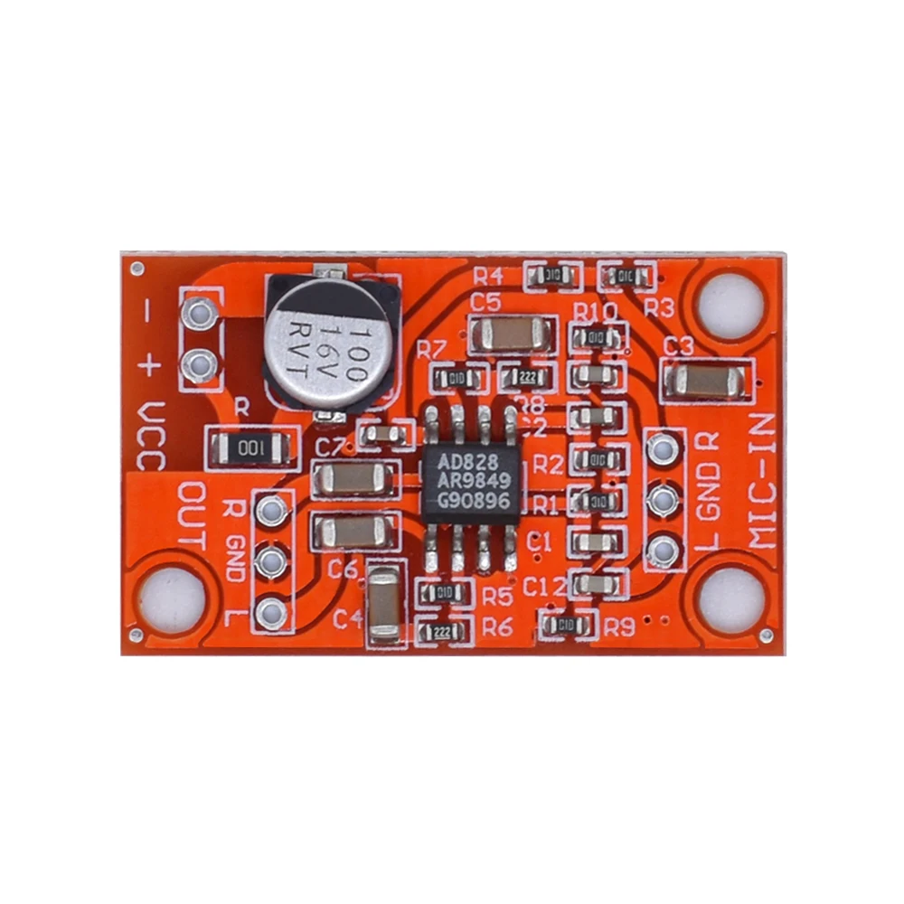 Плата предварительного усилителя для стерео динамического микрофона WAVGAT DC 3 8 15 в