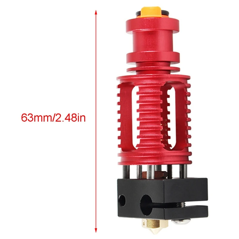 

Extruder Head Ultra Precision Hot End Kit for 3D Printer 1.75mm 0.4mm Nozzle Aluminum Heating Block