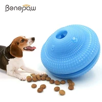 benepaw food dispensing dog chew toys interactive nontoxic rubber teeth cleaning treat ball durable small medium large dog play