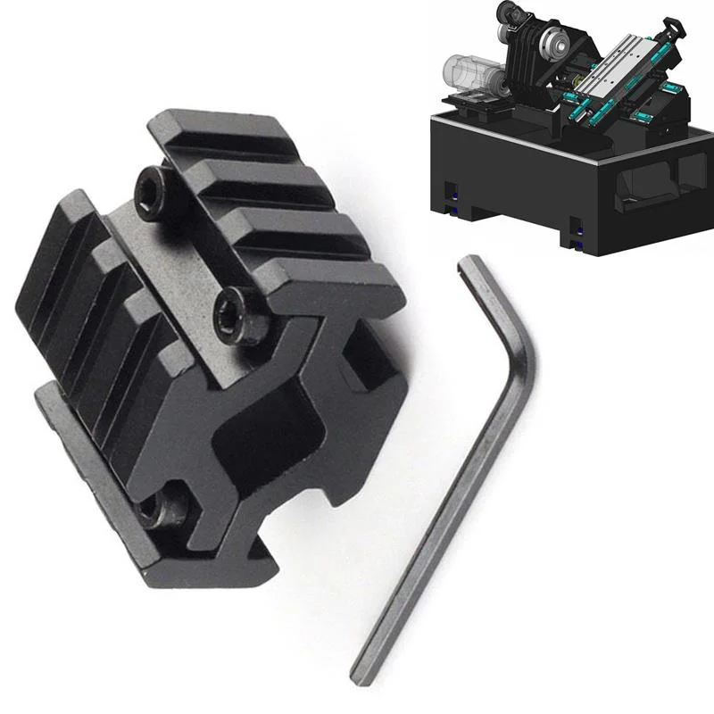 Тактический баррель крепление 4 рельса 3 слота на ствол 20 мм Пикатинни Вивер Сошки