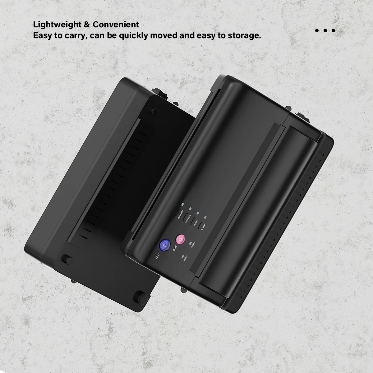 Черная цветная машина для переноса татуировок JOSI принтер копировальная бумаги |