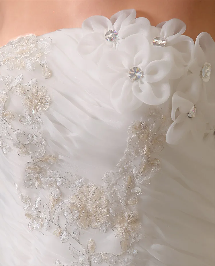 Бальное платье без бретелек свадебные платья Роскошные с кристаллами и бисером