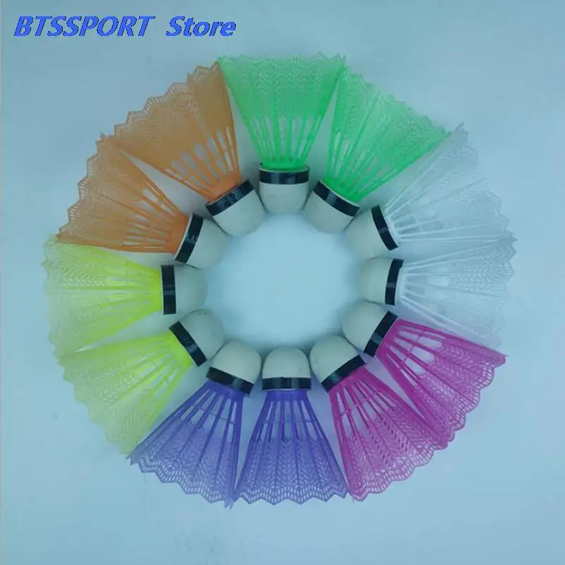 Цветные пластиковые шарики для бадминтона 12 шт./компл. воланы аксессуары спорта