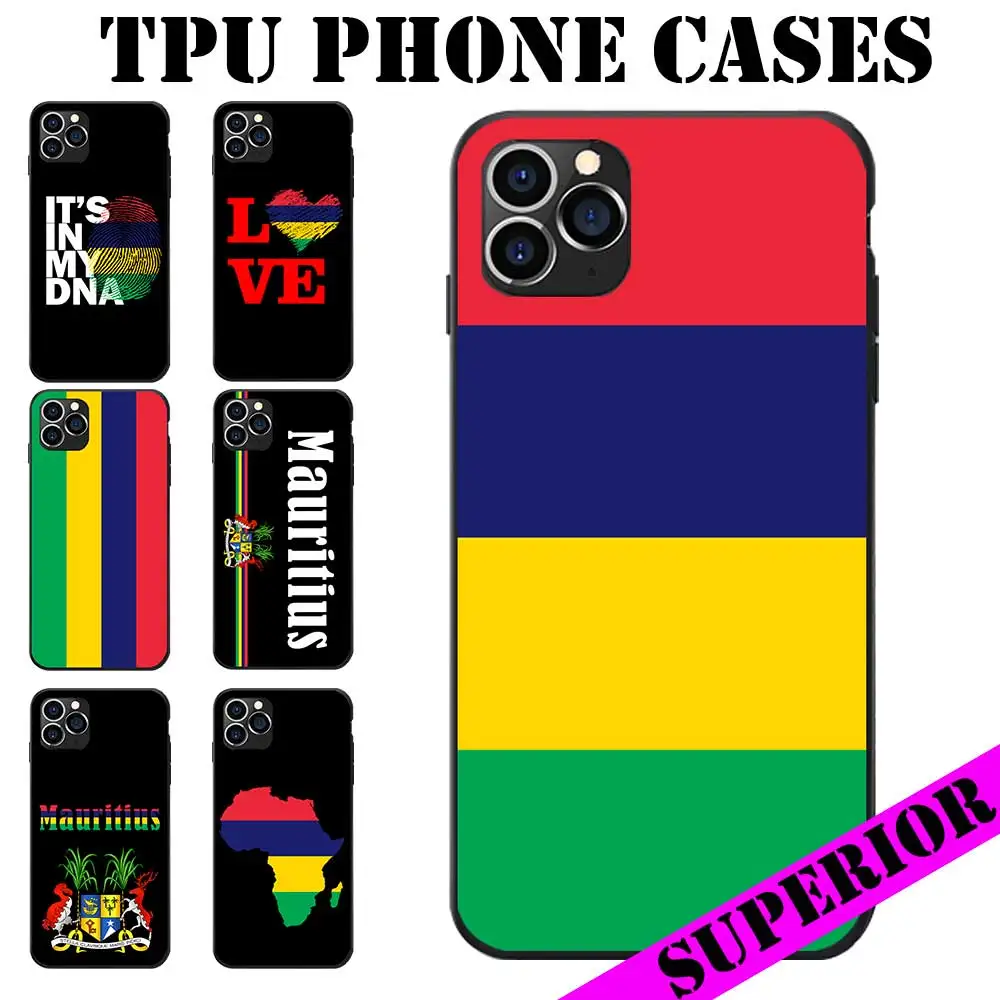 

For Samsung Galaxy A20 50 70 M20 30 S7 S8 S9 S10 5G LITE Edge PLUS NOTE Mauritius Flag Coat of Arms Soft TPU Phone Cases