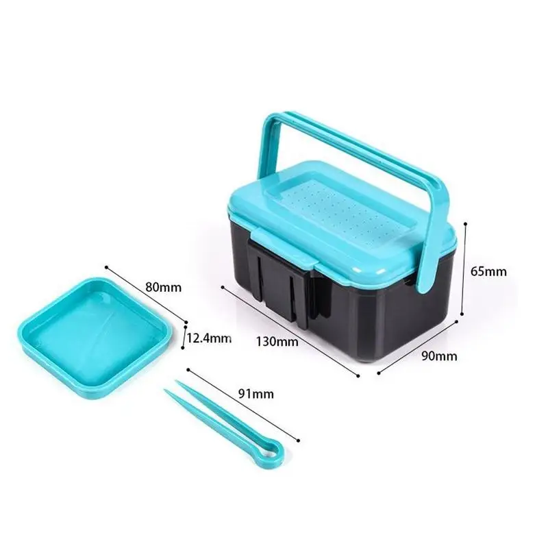 

Blue handle live bait box fishing bait box fishing gear box accessory K0Q9