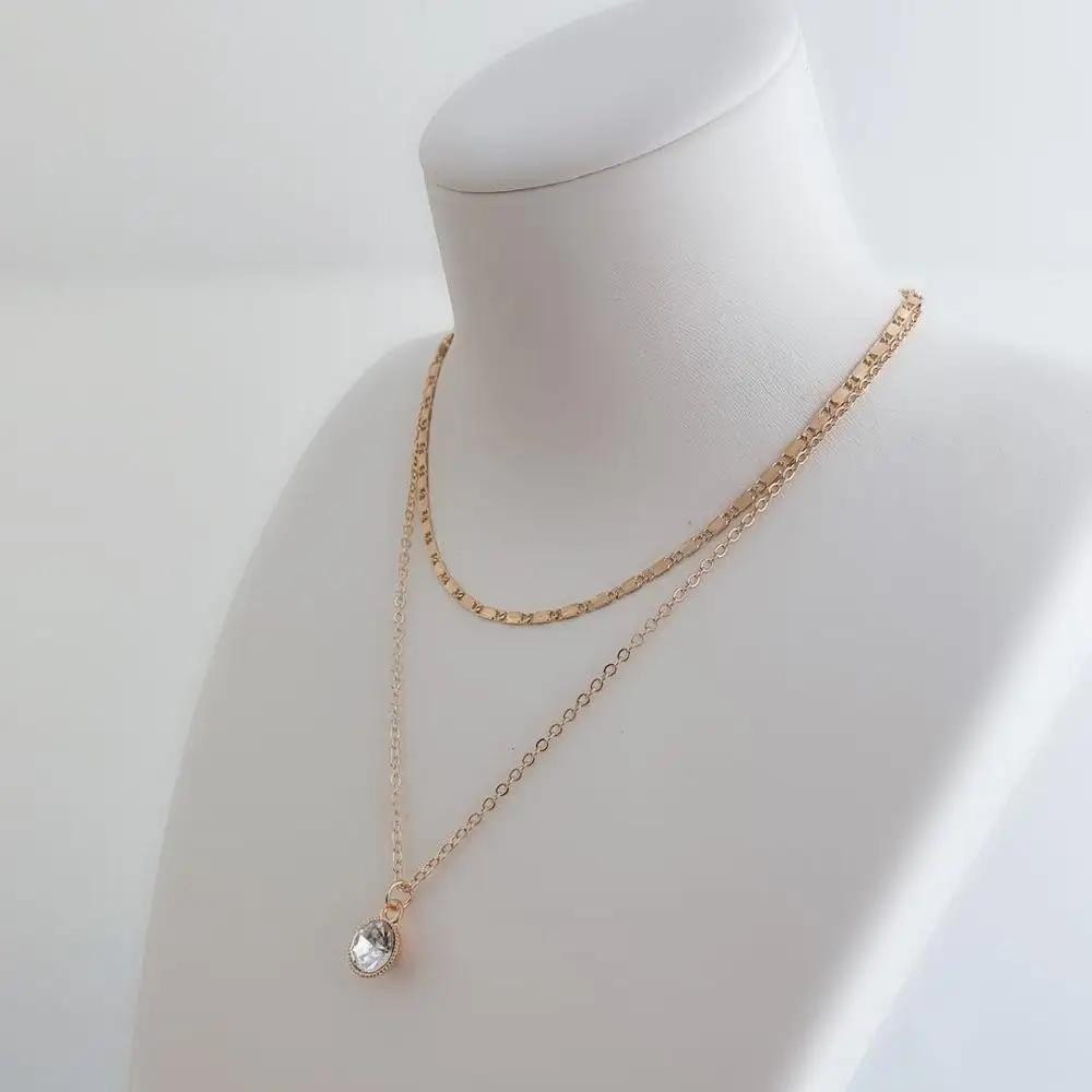 Золотое ожерелье модное ювелирное подарок на свадьбу или вечеринку Женские