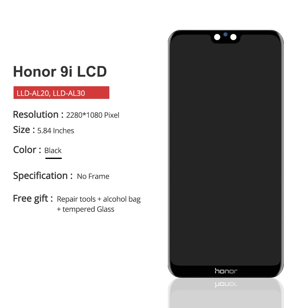 5 84 ''Оригинальный дисплей для Huawei Honor 9i 2018 9N сенсорный экран дигитайзер с