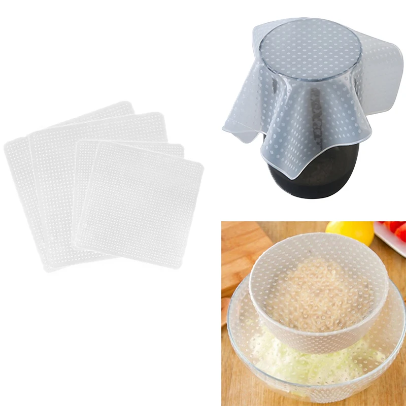 Пищевая обертка силиконовые крышки для мисок пищевая сохраняющая свежесть