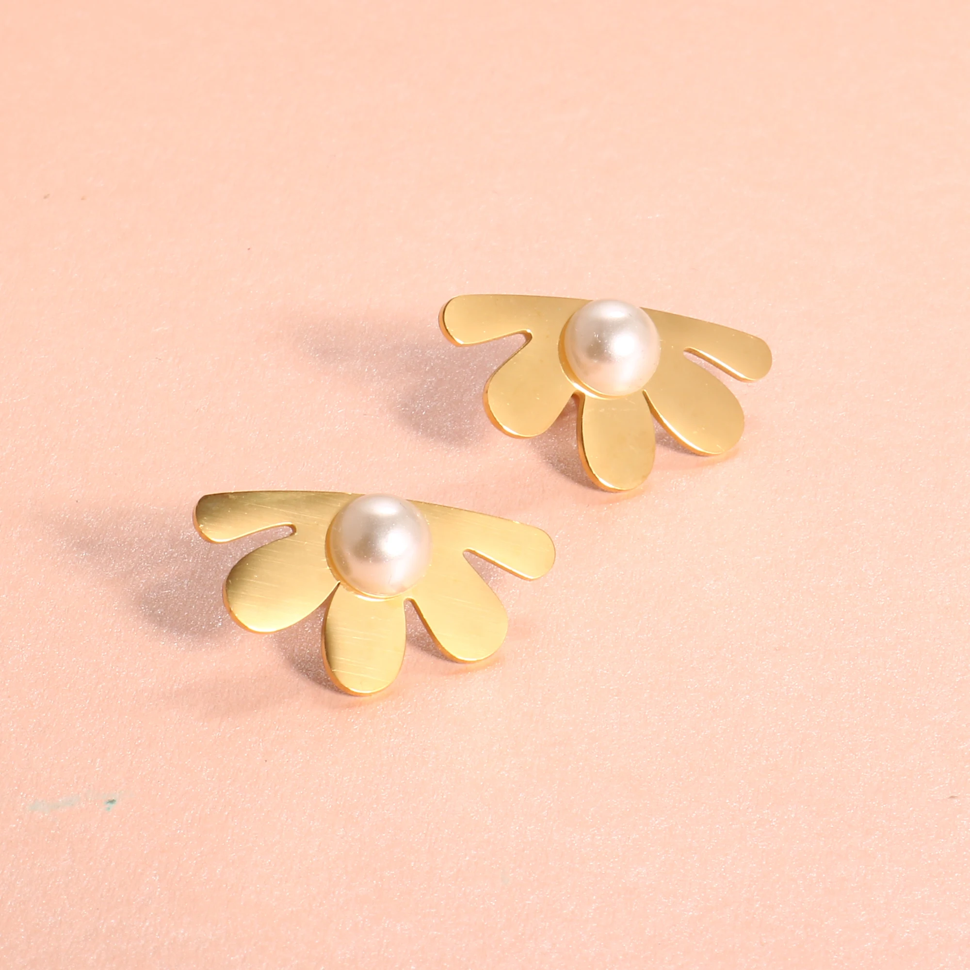 JOVO LOVE новые ювелирные изделия золотые/стальные модные милые серьги в форме