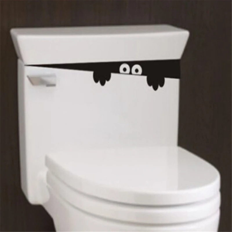 

1PC HOT DIY Funny Peep Monster Toilet Bathroom Vinyl Wall Sticker Decal Art Removable Home Decoration
