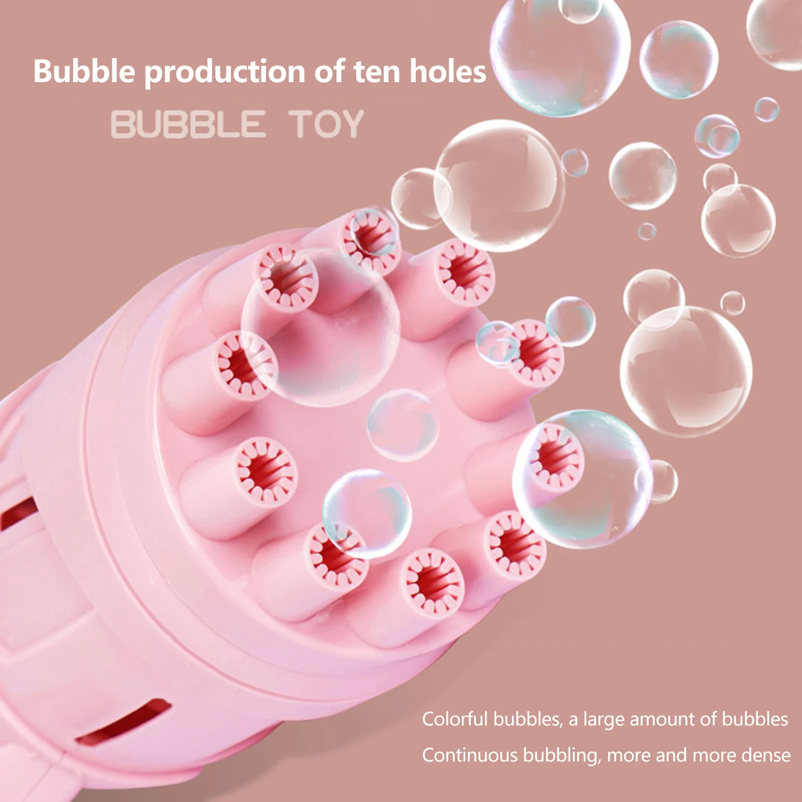 

Space Bubble Machine 10 Hole Automatic Gatling Bubble Gun Electric Children's Toy Fun And Interactive Toy