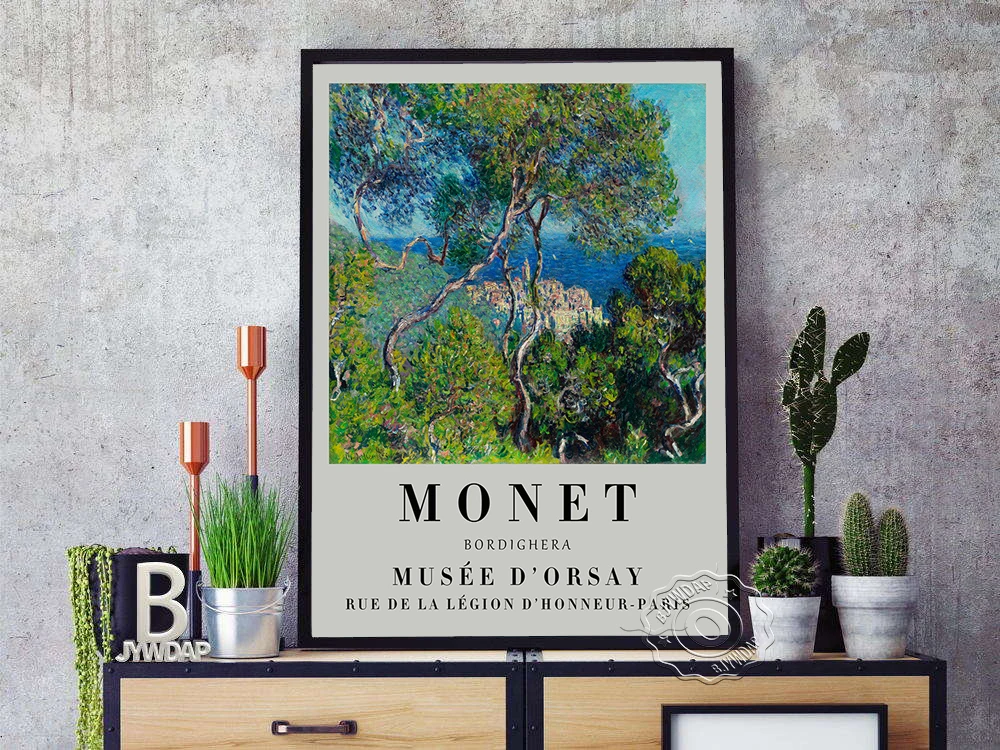 Картина на холсте с изображением фотографий Клода Моне | Дом и сад