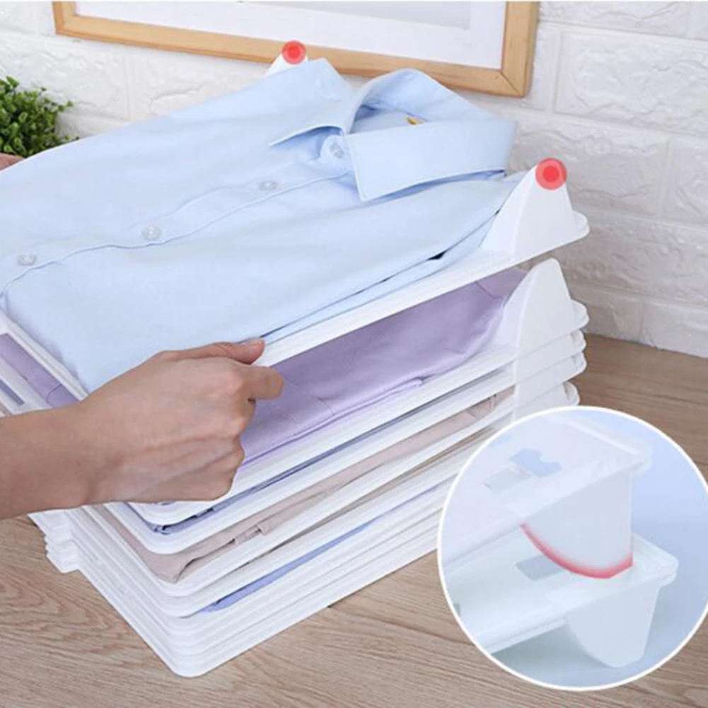 10Pc clothes organizer folding board Shirt Folder Fast Clothes Fold Board Home Closet Organizer
