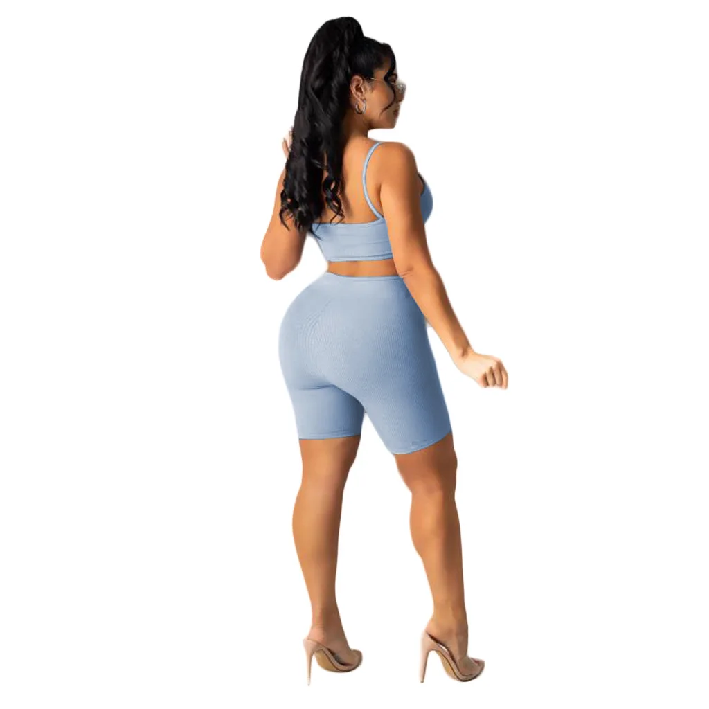 

Spaghetti Strap Women Jumpsuit Summer 2021 Waist Hollow Out Sexy Night Club Sexy Bra Party Sleeveless Skinny Short Pants Romper