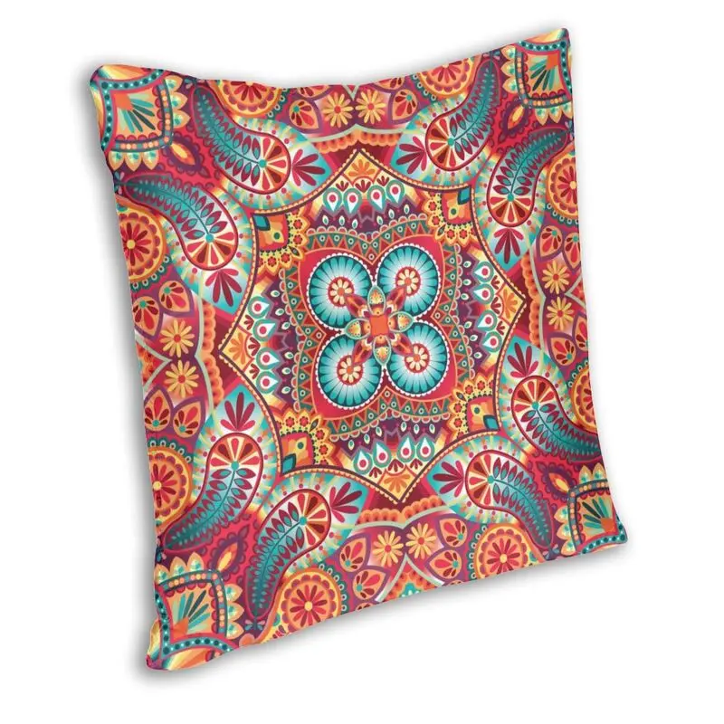 Винтажная наволочка в восточном стиле с принтом пейсли декоративная богемном
